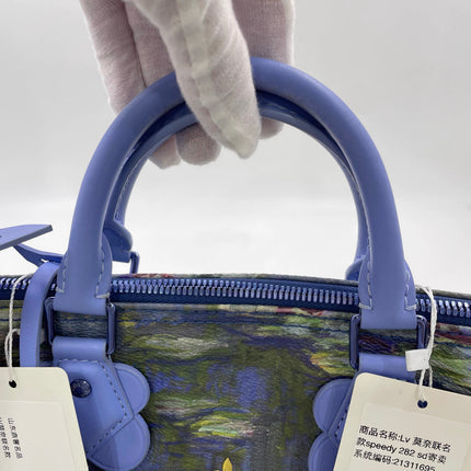Louis Vuitton x Jeff Koons Speedy 30 Monet Water Lilies Top Handle Bag