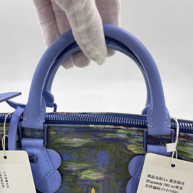 Louis Vuitton x Jeff Koons Speedy 30 Monet Water Lilies Top Handle Bag