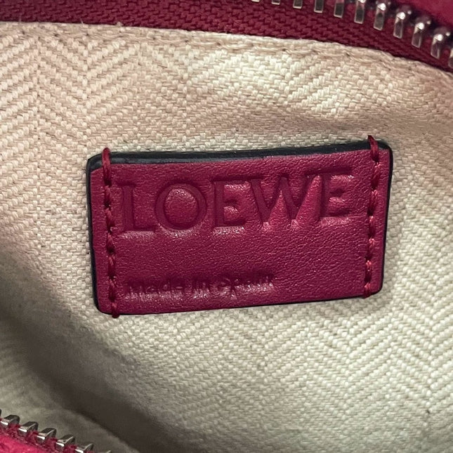 Loewe Puzzle bag small raspberry pink leather