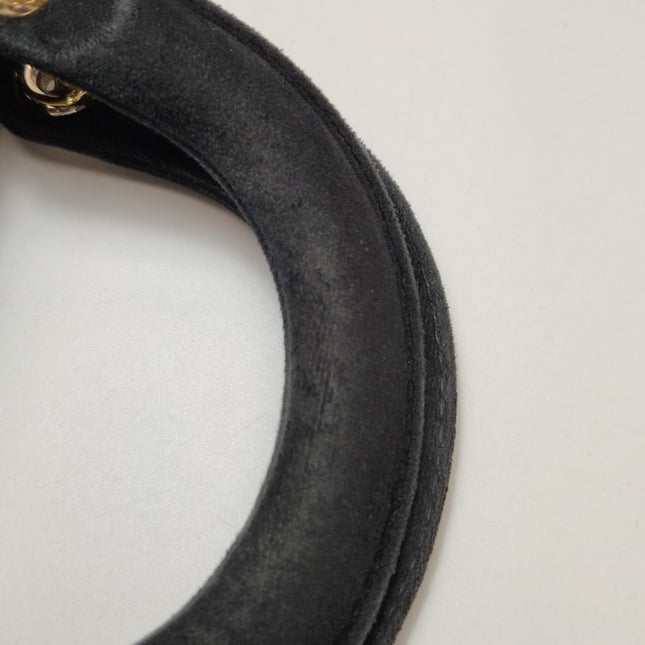 Sold Lady Dior Mini Black Suede with Light Gold-tone Hardware and Crystal Logo