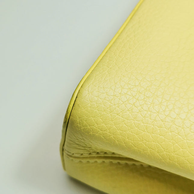 Louis Vuitton Capucines Mini Yellow Leather Crossbody Bag