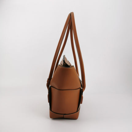 Bottega Veneta Arco Tote Bag Medium Tan Brown Leather 33