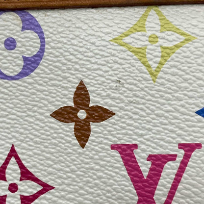 Louis Vuitton x Takashi Murakami Pochette Accessoire White Multicolor