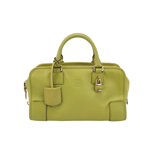 Loewe Amazona 29 in Olive Green Lambskin Leather-Luxbags