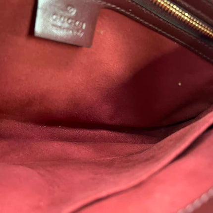 Gucci Jackie 1961 Small Burgundy Suede and Leather Bag
