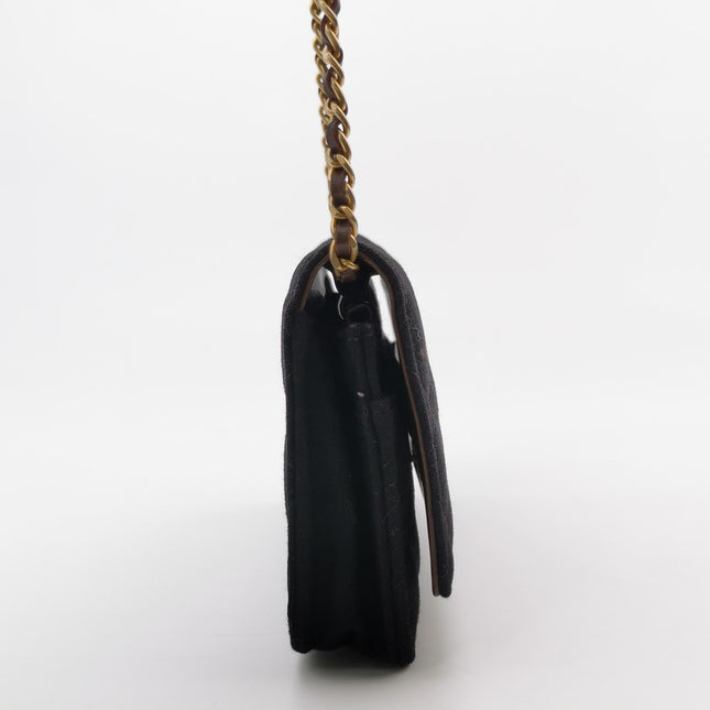 Chanel Wallet on Chain Métiers d'Art Paris-Hamburg 2018 Black Wool Nautical Charms