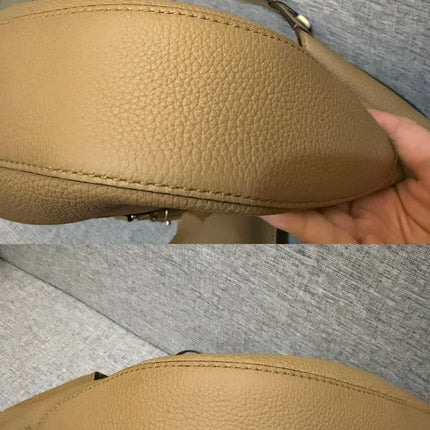 Gucci Jackie Beige Sand Leather Silver Hardware