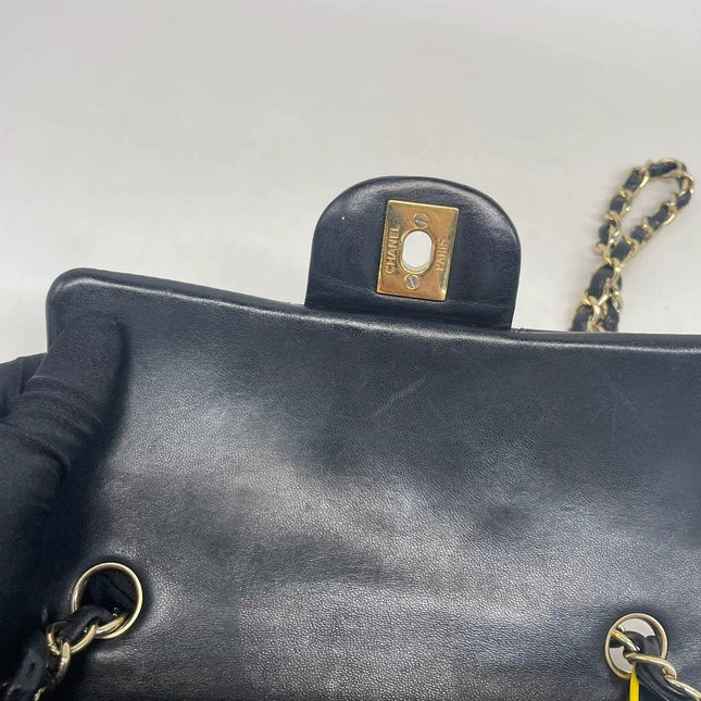 Chanel Classic Flap Mini 2016 Black Lambskin Leather Gold Hardware
