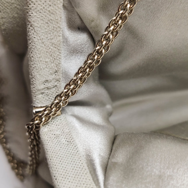 Chanel White Rabbit Fur Kiss Lock Clutch Chain Bag