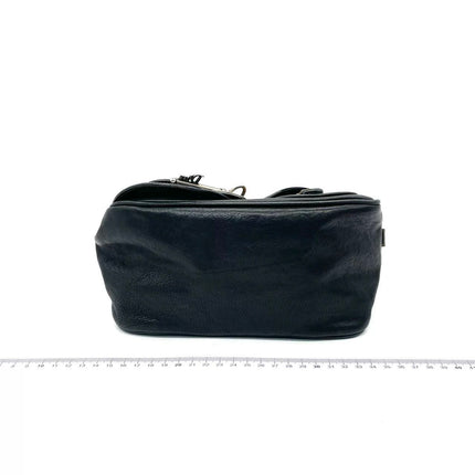 Dior Vintage Gaucho Mini Black Leather Crossbody Bag