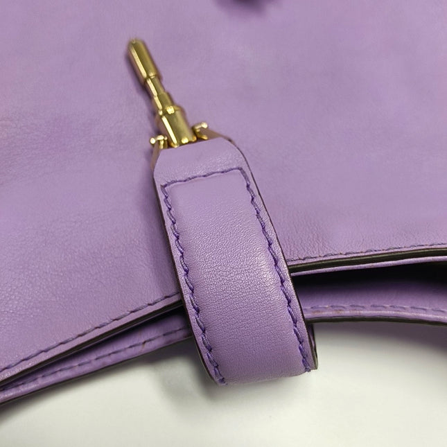 Gucci Jackie 1961 Soft Purple Leather Bag Medium