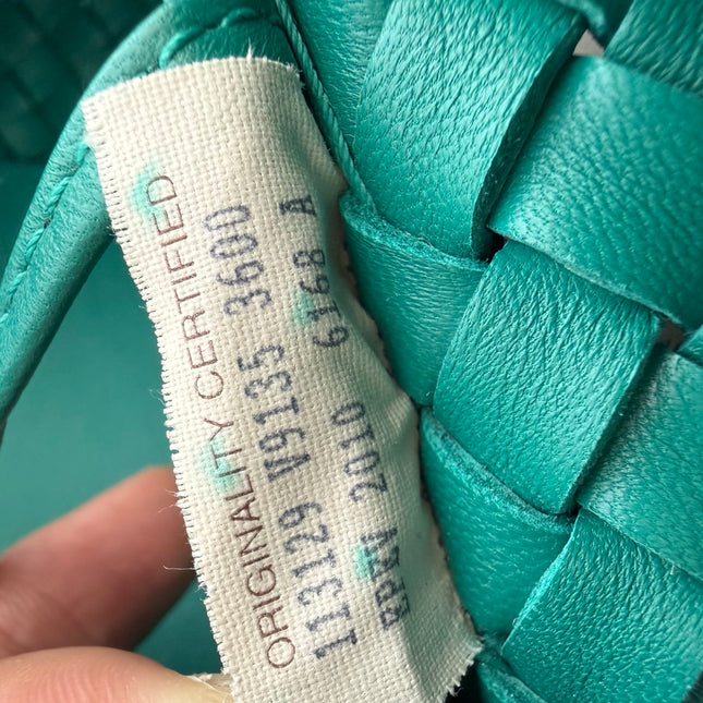 Bottega Veneta Cabat Tote Green Intreccio Leather 50cm