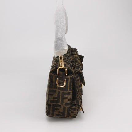 Fendi Baguette Cargo Multipocket Brown Zucca Monogram 2-way Bag