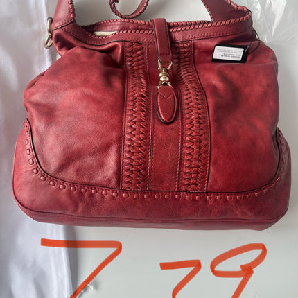 Gucci Jackie 1961 Grand modèle Cuir de veau noir avec longue bandoulière