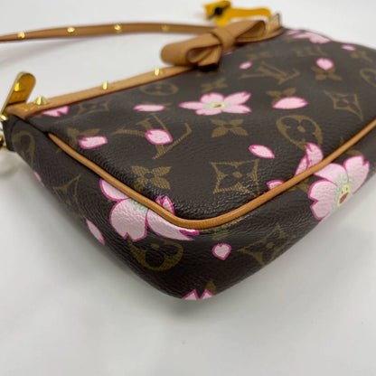 Louis Vuitton x Takashi Murakami Cherry Blossom on Brown Monogram Pochette Accessoire