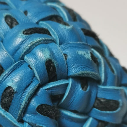 Bottega Veneta Cabat Tote Intreccio Leather Navy and Black 42cm