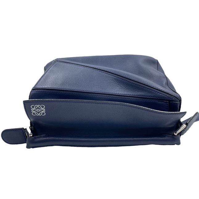 Sold Loewe Puzzle Crossbody Bag Small Navy Leather