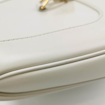 Sold Gucci Jackie 1961 Small Leather Bag with Adjustable Strap Size White