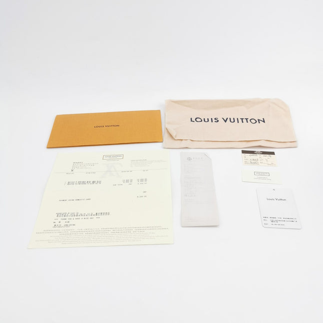 Sold Louis Vuitton Damier Azur Summer Trunks Pochette Weekend White
