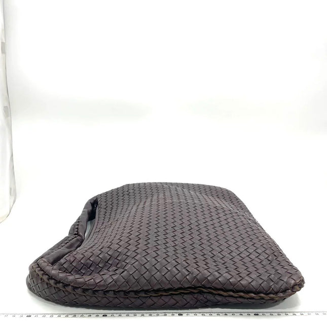 Bottega Veneta Veneta Hobo Maxi Dark Brown Lambskin Leather 52cm