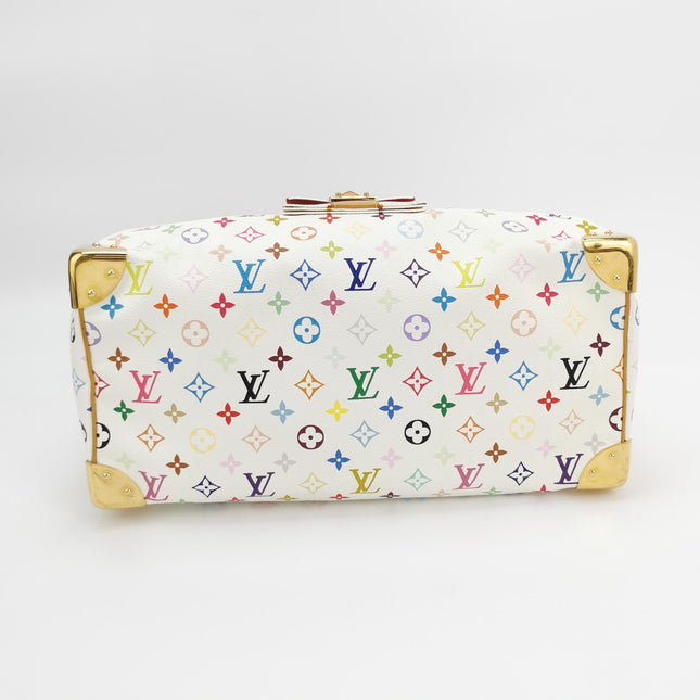 Louis Vuitton x Takashi Murakami Speedy 40 White Multicolor