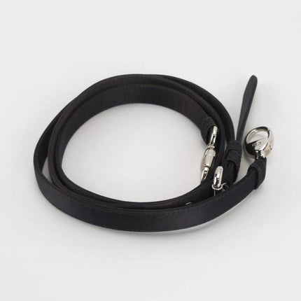 Lady Dior Mini Black Silk with Crystals Silver Hardware