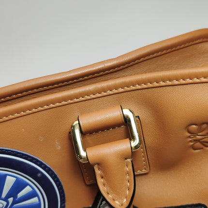 Loewe x Star Wars Amazona Medium 36 Tan Brown Stamps Leather With Strap