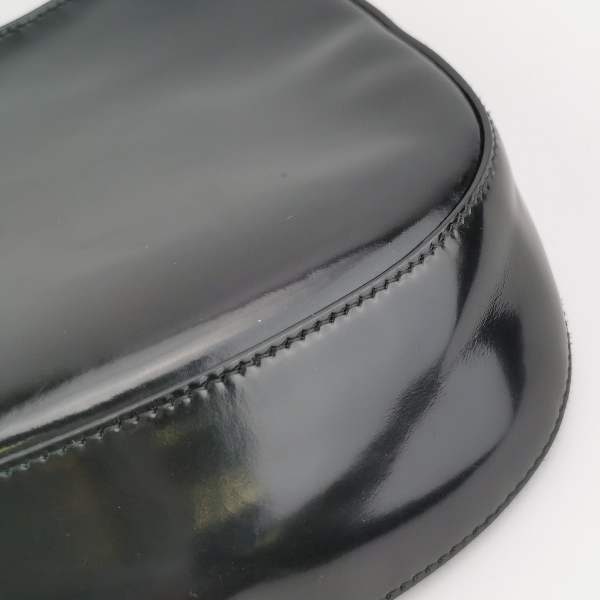 Sold Prada Cleo Black Smooth Leather Shoulder Bag