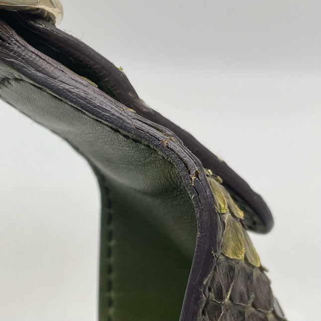 Gucci Jackie Green Python Leather Rare