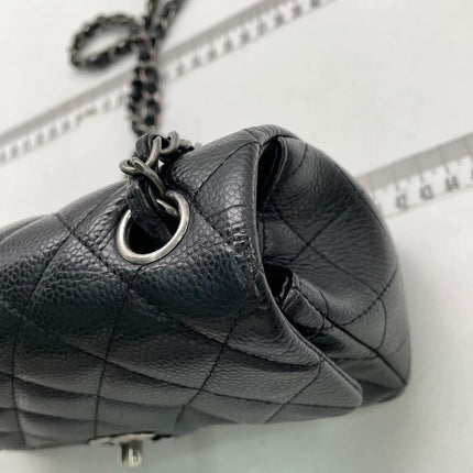 Chanel Classic Flap Mini Black Caviar Silver Hardware 2015-2016
