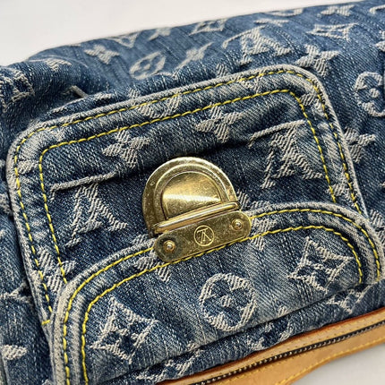 Sold LV Louis Vuitton Denim Neo Speedy Boston Bag