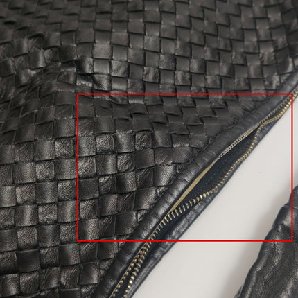 Bottega Veneta Veneta Hobo Maxi Black Leather 52cm