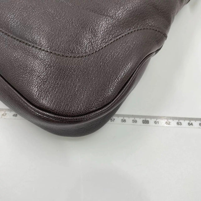 Gucci Jackie by Demna Soft Brown Lambskin Leather Silver Hardware