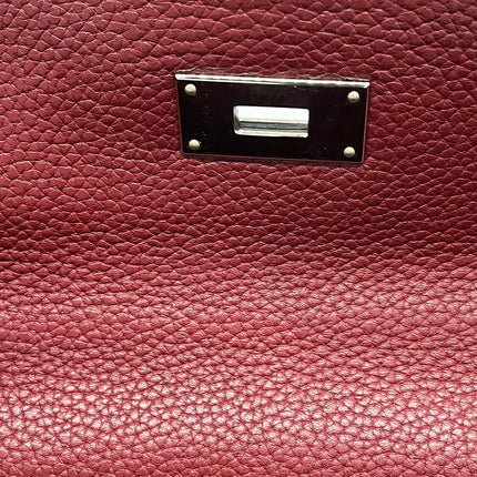 Hermès Kelly 40 Rose Jaipur Clemence Retourné Accastillage Argent 2010