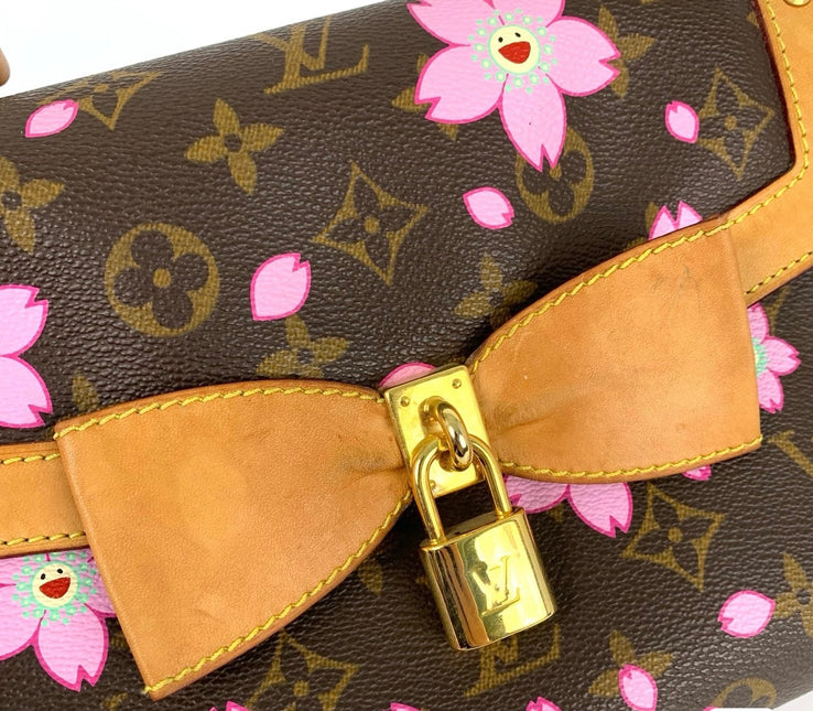 Louis Vuitton x Takashi Murakami Cherry Blossom Sack Reto PM Monogram Handbag
