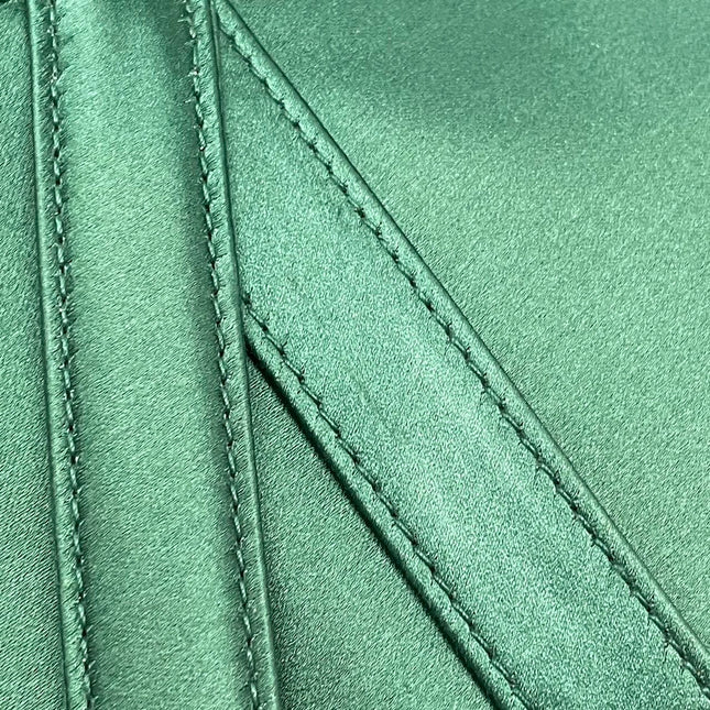 Dior Saddle Mini 2019 Silk Emerald Green with crystals