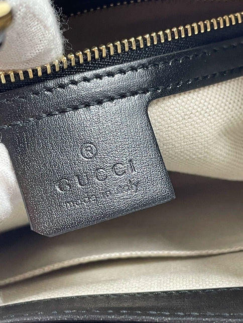 Gucci Jackie 1961 Black & White Leather Bag Small