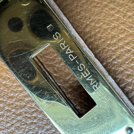 Hermes Kelly 28 Sellier Brown Gold Epsom Leather Gold Hardware 1985