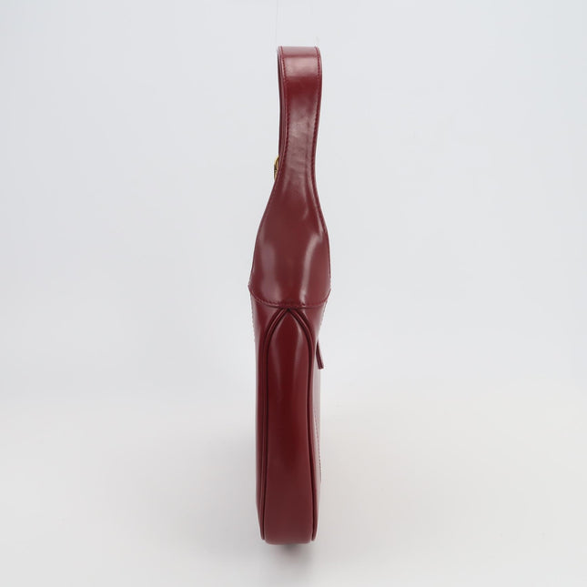 Gucci Jackie 1961 Red Burgundy Leather Bag Small Shoulder Bag