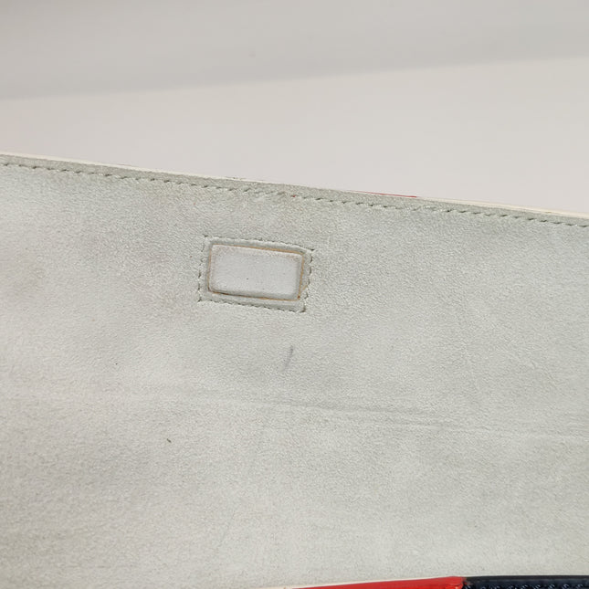 Fendi Baguette Bag Bugs Multicolor Monster Blue Faux Fur Shoulder Bag