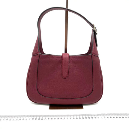 Gucci Jackie 1961 Small Burgundy Grained Leather Shoulder Bag