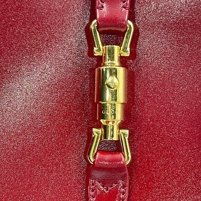 Gucci Jackie 1961 Mini Red Burgundy Leather Bag No Strap