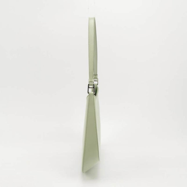 Prada Cleo Green Smooth Leather Shoulder Bag