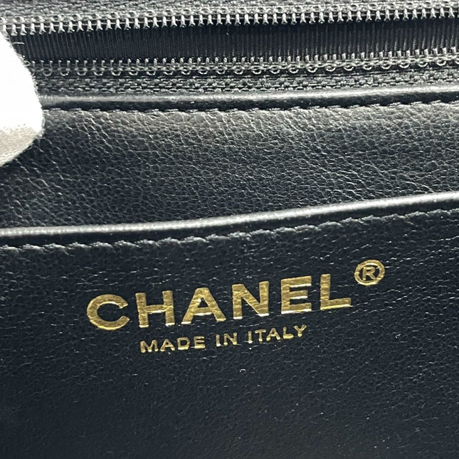 Sold Chanel Classic Flap 2009 Jumbo Black Caviar Leather Single Flap with Gold Hardware