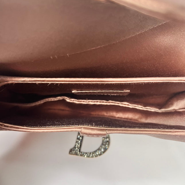 Sold Dior Saddle Mini Silk Pink with crystals l