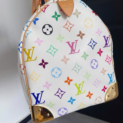 Louis Vuitton x Takashi Murakami Speedy 40 White Multicolor