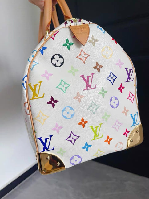Louis Vuitton x Takashi Murakami Speedy 40 White Multicolor