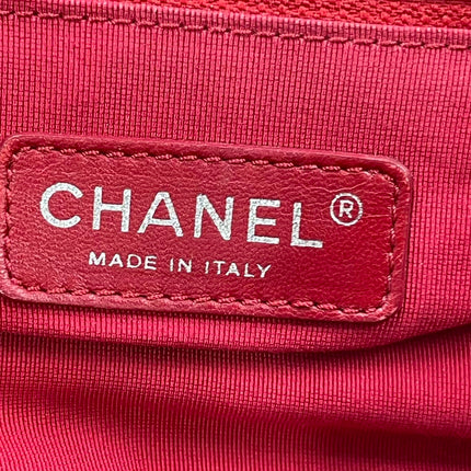 Chanel Nylon Bubble Striped Quilt Accordion Flap Bag Pink
