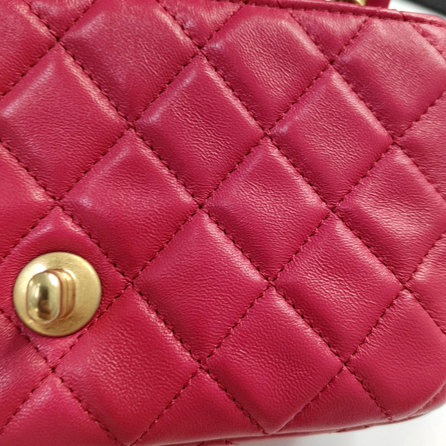 Chanel Classic Flap Rectangular Coco Crush Mini Rose Pink Lambskin Gold Hardware 2020