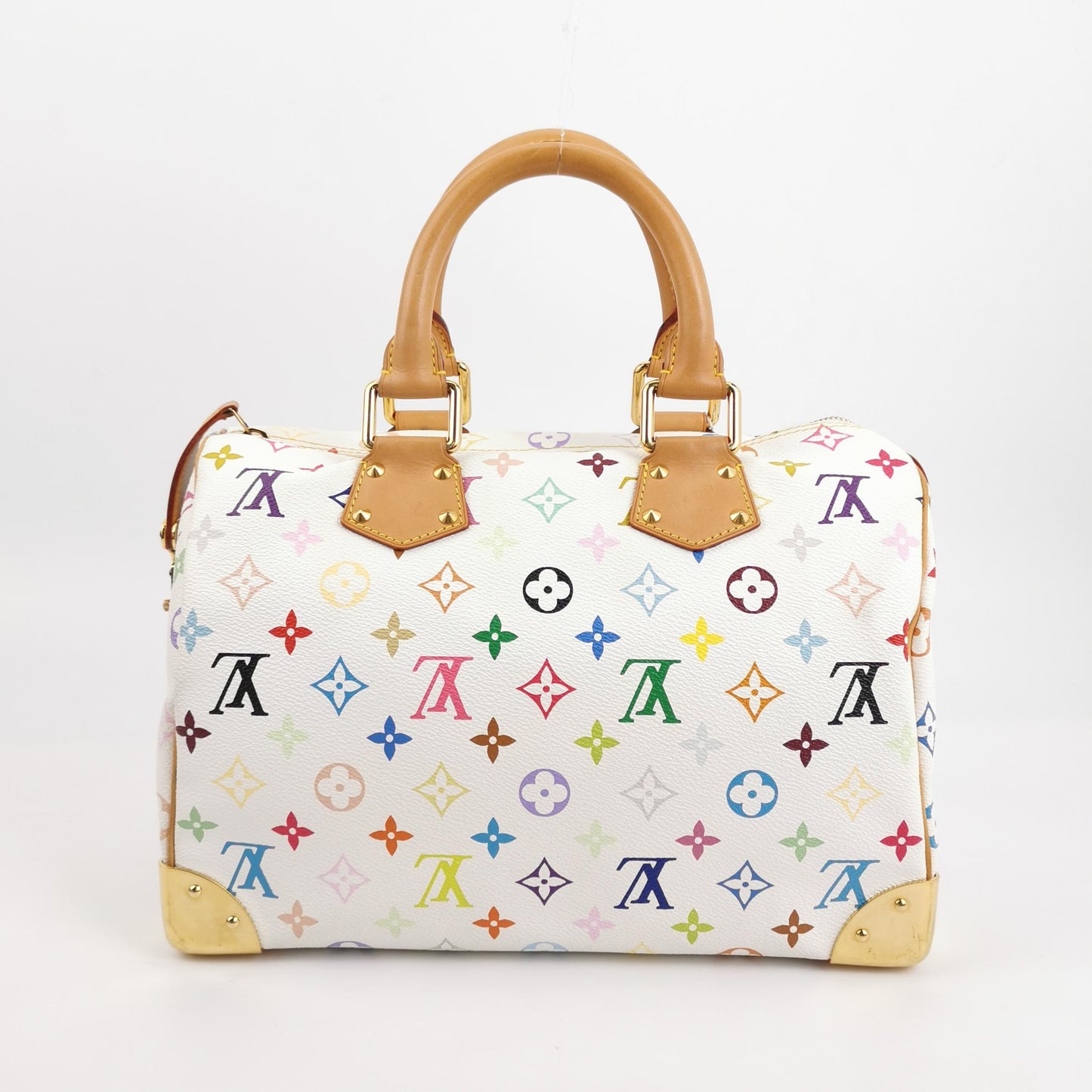 Louis Vuitton x Takashi Murakami Speedy 30 Lock White Multicolor